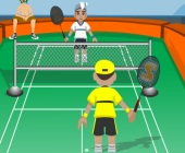 Faire un match de badminton contre un adversaire coriace