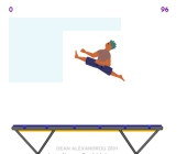 Jeu de trampoline