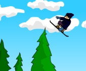 Saut en snowboard