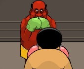 Boxe sur un ring