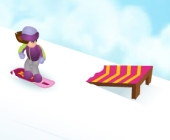 Fille en snowboard
