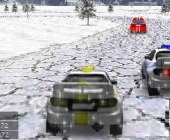 Course de voitures sur glace